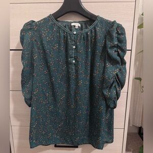 Floral Green Blouse